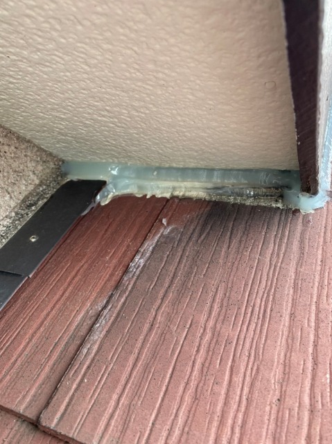 コーキングをした屋根